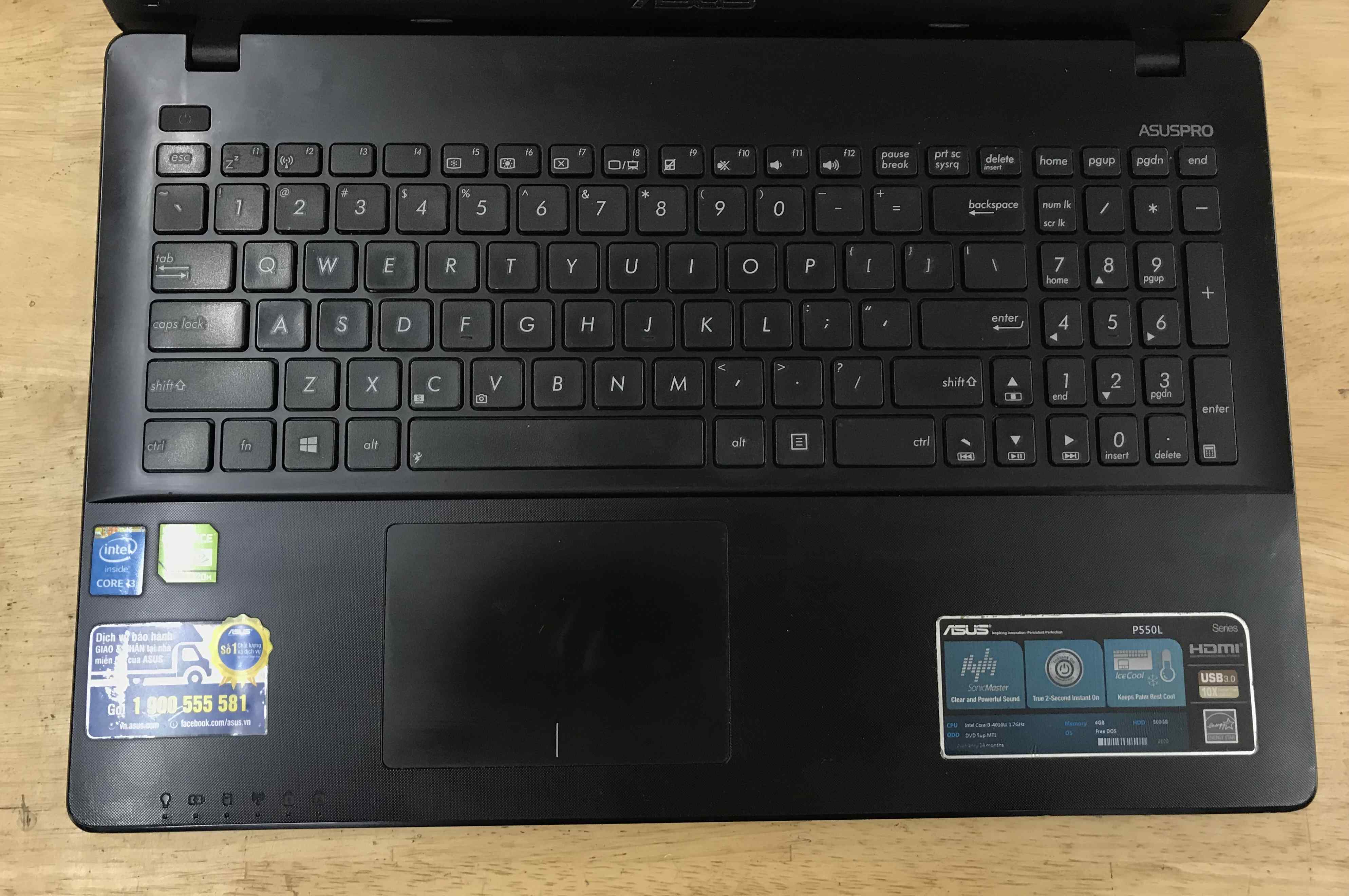 bán laptop cũ asus p550l core i3